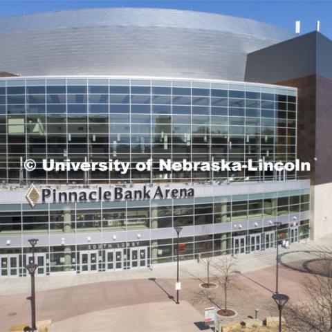 Pinnacle Bank Arena in Haymarket. March 21, 2020. Photo by Craig Chandler / University Communication.