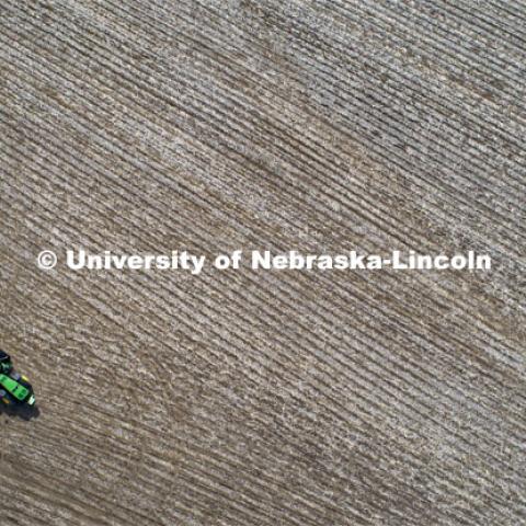 Cody Behrends of Cortland, NE, plants corn east of Panama, NE, Monday afternoon. April 27, 2020. Photo by Craig Chandler / University Communication.