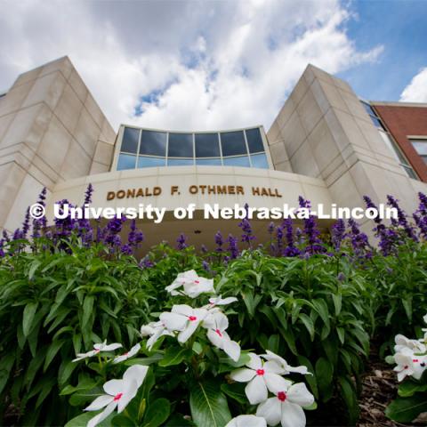 Exterior shot of Othmer Hall on UNL’s City Campus. July 16, 2020. Photo by Greg Nathan / University Communication.