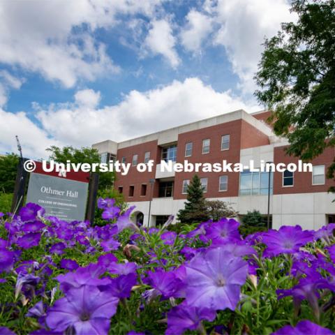 Exterior shot of Othmer Hall on UNL’s City Campus. July 16, 2020. Photo by Greg Nathan / University Communication.