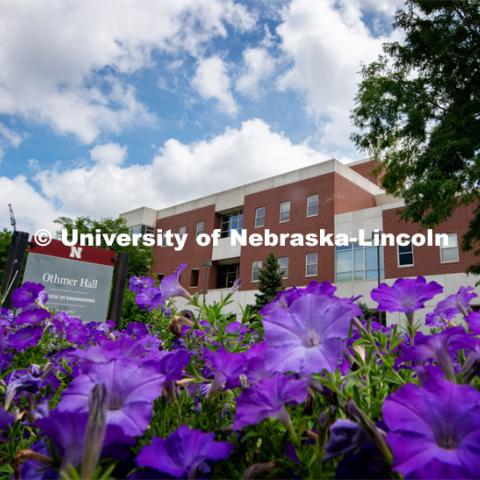 Exterior shot of Othmer Hall on UNL’s City Campus. July 16, 2020. Photo by Greg Nathan / University Communication.