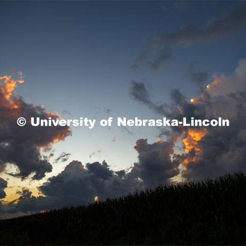Lancaster County sunset. August 1, 2020. Photo by Craig Chandler / University Communication.