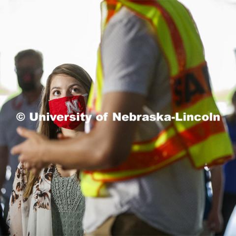 Photo shoot of UNL On-Campus COVID Testing Site. Testing is available at the University Health Center and at a testing site behind the University of Nebraska–Lincoln Police Station, in the 17th and R parking garage. August 6, 2020. Photo by Craig Chandler / University Communication.