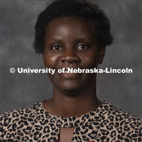 Studio portrait of Jane Okalebo, Research Assistant Professor, School of Natural Resources. New Faculty. August 19, 2020. Photo by Greg Nathan / University Communication Photography.