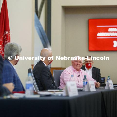 United States Secretary of Agriculture Sonny Perdue talks at the Nebraska Agricultural Innovation Panel at Nebraska Innovation Campus. September 4, 2020. Photo by Craig Chandler / University Communication.