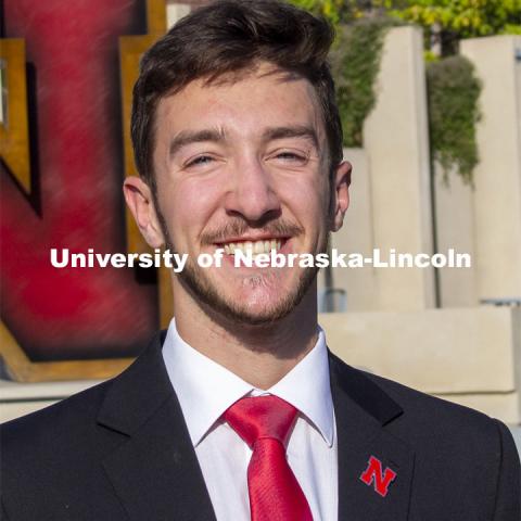 Cameron Stussie, 2020 Homecoming Royalty Finalist. October 6, 2020. Photo by Mike Jackson / Student Affairs Marketing and Communications.