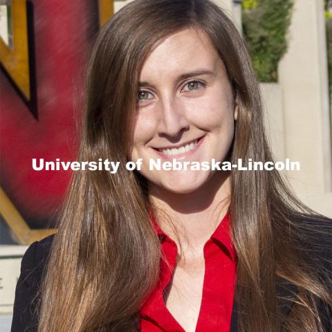 Emma Clausen, 2020 Homecoming Royalty Finalist. October 6, 2020. Photo by Mike Jackson / Student Affairs Marketing and Communications.