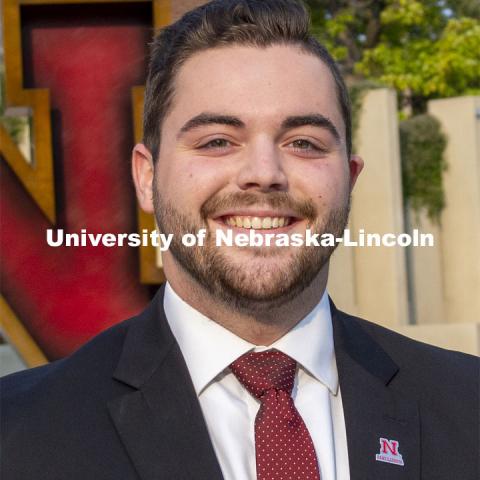 Luke Bogus, 2020 Homecoming Royalty Finalist. October 6, 2020. Photo by Mike Jackson / Student Affairs Marketing and Communications.