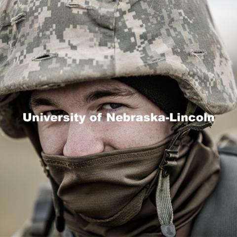 UNL Army ROTC Big Red Battalion holds yearly 3-day field exercises at the National Guard training area near Mead, NE. October 23, 2020. Photo by Craig Chandler / University Communication.