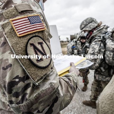 UNL Army ROTC Big Red Battalion holds yearly 3-day field exercises at the National Guard training area near Mead, NE. October 23, 2020. Photo by Craig Chandler / University Communication.