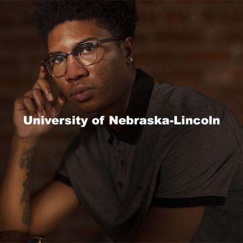 Elijah Merritt, a sophomore from Omaha, is the president of Brother2Brother. He shares his coping skills, and perspectives on an unusual year in an Asked and Answered interview. November 10, 2020. Photo by Craig Chandler / University Communication.