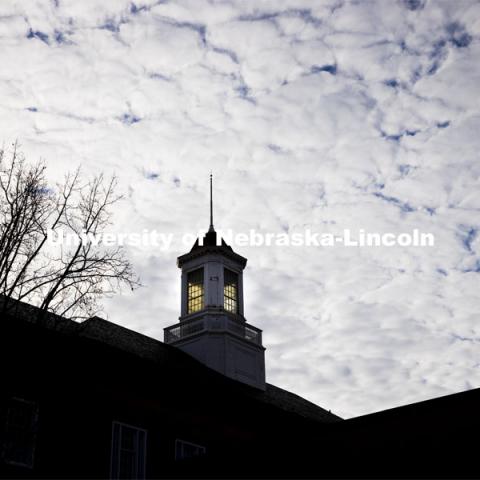 Love Library cupola. City Campus. December 2, 2020. Photo by Craig Chandler / University Communication.