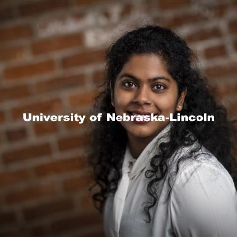 Jessie Peter is a Graduate Assistant to the Vice Chancellor of Diversity and Inclusion and a doctoral student in the Department of Child, Youth and Family Studies. February 5, 2021. Photo by Craig Chandler / University Communication.