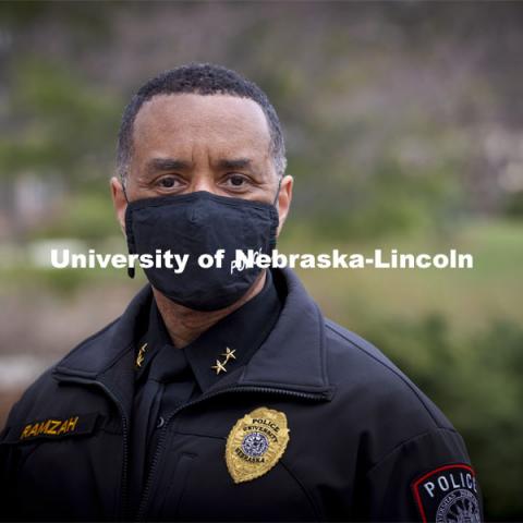 UNL Police Chief Hassan Ramzah. March 25, 2021. Photo by Craig Chandler / University Communication.