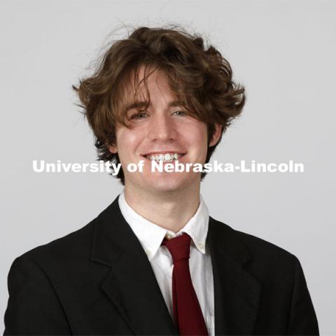 Studio portrait of Canyon Skare, NSE Orientation Leader. April 7, 2021. Photo by Craig Chandler / University Communication.