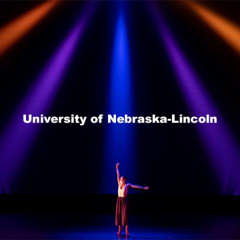 University of Nebraska-Lincoln Dancer Thao Duong performs a dance routine during a dress rehearsal of “An Evening of Dance”. April 27, 2021. Photo by Jordan Opp for University Communication.
