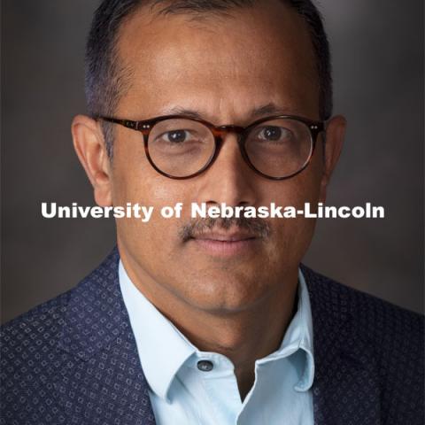 Studio portrait of Vinod Variyam, Professor, Computer Science and Engineering. May12, 2021. Photo by Craig Chandler / University Communication.