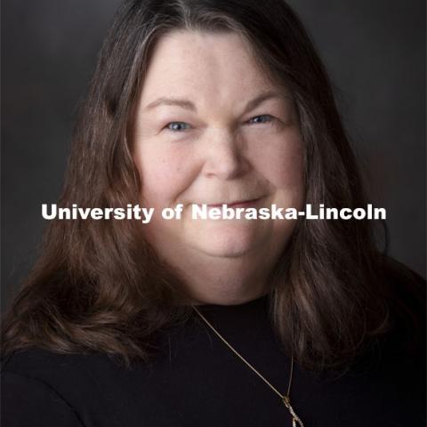 Studio portrait of Debra A. Hope, Aaron Douglas Professor of Psychology and Inclusive Excellence Chair. June 11, 2021. Photo by Craig Chandler / University Communication.