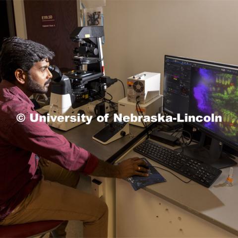The Morrison Microscopy Core Research Facility in Beadle Hall. Nebraska Center for Biotechnology. June 15, 2021. Photo by Craig Chandler / University Communication.