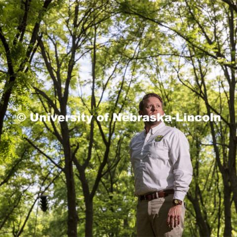 Adam Smith, Chief, Forestry and Fire Bureau, is leading the Nebraska National Forest Restoration project, an IANR-driven project funded with $4.3 million from USDA-NRCS. June 30, 2021. Photo by Craig Chandler / University Communication.