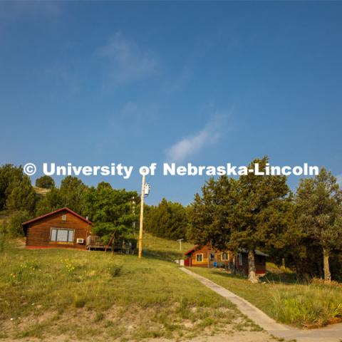 Students who take courses at Cedar Point stay in cabins, eat in the dining facilities and learn on the Nebraska prairie. Cedar Point Biological Station near Ogallala, Nebraska. July 19, 2021. Photo by Annie Albin / University Communication.