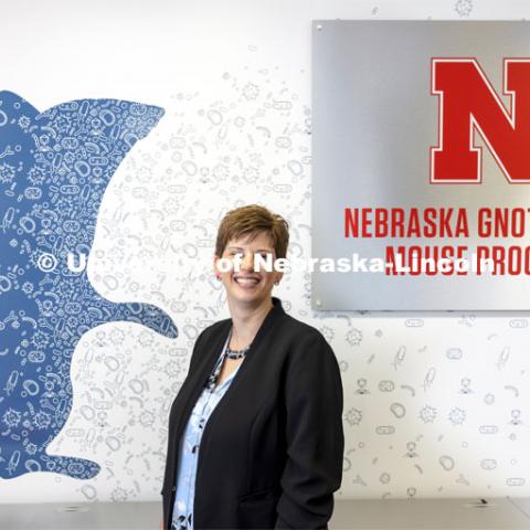 Amanda Ramer-Tait, associate professor of food science and technology and director of the Nebraska Gnotobiotic Mouse Program. Nebraska Gnotobiotic Mouse Program. August 10, 2021. Photo by Craig Chandler / University Communication.