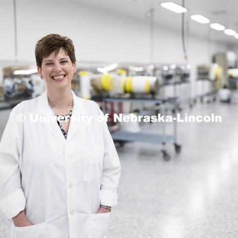 Amanda Ramer-Tait, associate professor of food science and technology and director of the Nebraska Gnotobiotic Mouse Program. Nebraska Gnotobiotic Mouse Program. August 10, 2021. Photo by Craig Chandler / University Communication.