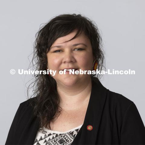 Studio portrait of Sarah Widger, UPASS teacher at the Nebraska College Preparatory Academy. August 12, 2021. Photo by Craig Chandler / University Communication.