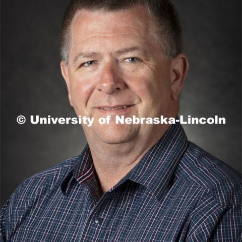 Studio portrait of Brian Cox, Engagement Zone Coordinator, Nebraska Extension. 2021 New Faculty Orientation. August 18, 2021. Photo by Craig Chandler / University Communication.