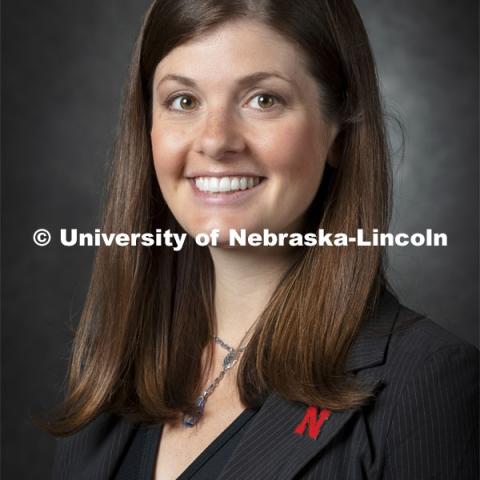 Studio portrait of Suna Gunther, Assistant Professor of Music, Glenn Korff School of Music. 2021 New Faculty Orientation. August 18, 2021. Photo by Craig Chandler / University Communication.