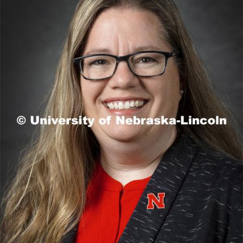 Studio portrait of Tammera Mittelstet, Lecturer, CASNR Statewide Education and Career Pathways Coordinator. 2021 New Faculty Orientation. August 18, 2021. Photo by Craig Chandler / University Communication.
