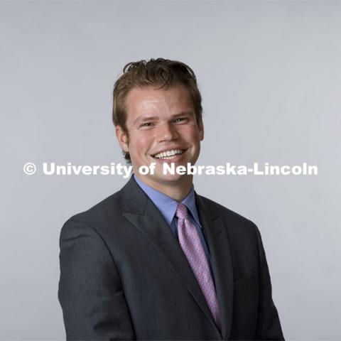 Studio portrait of Alex Baker, Regional Recruitment Specialist -Twin Cities, Office of Admissions. September 23, 2021. Photo by Craig Chandler / University Communication.