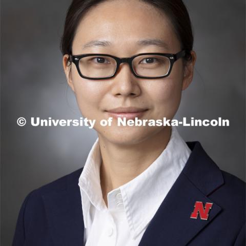 Studio portrait of Shuai Nie, Assistant Professor, Engineering School of Computing. September 23, 2021. Photo by Craig Chandler / University Communication