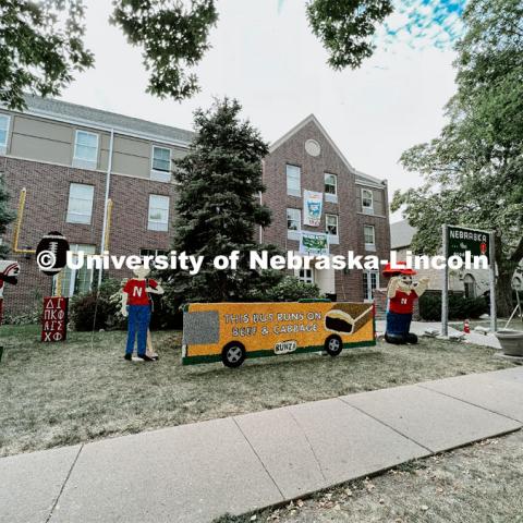 Homecoming 2021 yard displays. October 14, 2021. Photo by Craig Chandler / University Communication.