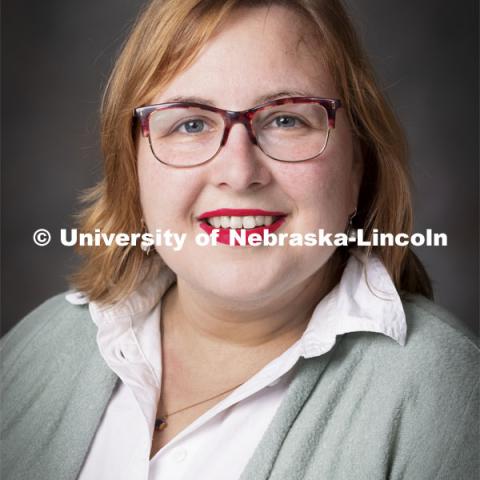 Studio portrait of Lara Armenteros Garrido, Spanish Graduate Teaching Assistant, Modern Languages. October 13, 2021. Photo by Craig Chandler / University Communication.