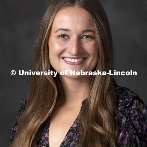 Studio portrait of Natalie Jones, IANR Communicator. October 27, 2021. Photo by Craig Chandler / University Communication.