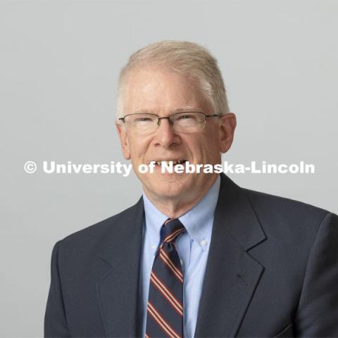 Studio portrait of Peter Lefferts, Professor, Glenn Korff School of Music, Hixson-Lied College of Fine and Performing Arts. October 28, 2021. Photo by Craig Chandler / University Communication.