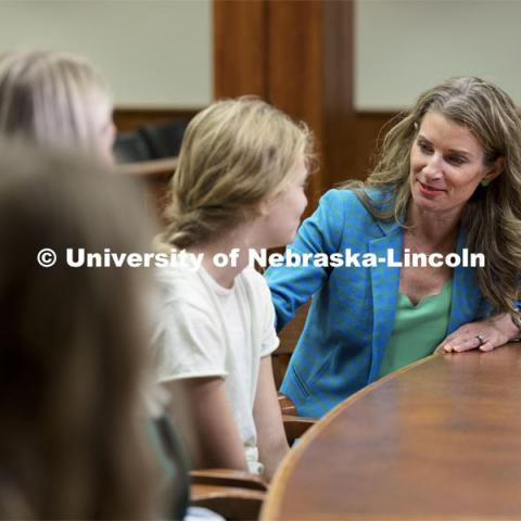 Professor Michelle Paxton, Director, Children's Justice Clinic and Center on Children, Families, and the Law, photoshoot for law college. November 12, 2021. Photo by Craig Chandler / University Communication.