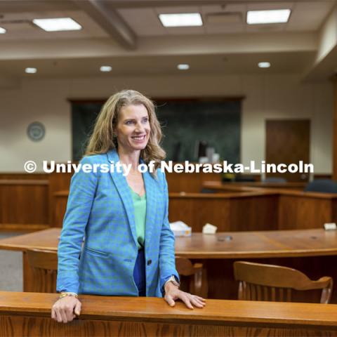 Professor Michelle Paxton, Director, Children's Justice Clinic and Center on Children, Families, and the Law, photoshoot for law college. November 12, 2021. Photo by Craig Chandler / University Communication.