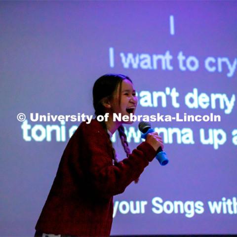 Sing the Night Away karaoke night contest sponsored by Campus Nightlife. November 12, 2021. Photo by Jonah Tran / University Communication.