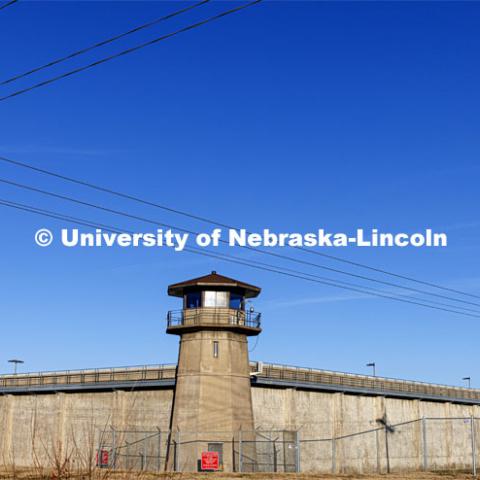 The Nebraska State Penitentiary (NSP) located in Lincoln, Nebraska is the oldest state correctional facility in Nebraska, opening in 1869. Until after World War I, it was the only adult correctional facility in the state. December 3, 2021. Photo by Craig Chandler / University Communication.