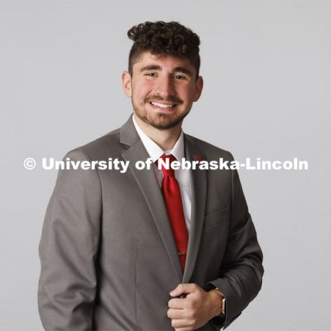 Studio portrait of Santiago Giraldo, ASEM New Student Enrollment Orientation Leaders. December 10, 2021. Photo by Craig Chandler / University Communication.