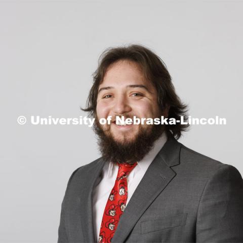 Studio portrait of Jimmy Moron, Academic Services and Enrollment Management. ASEM portraits. February 2, 2022. Photo by Craig Chandler / University Communication.