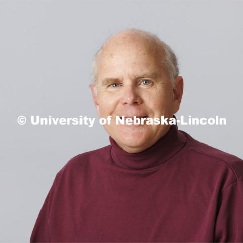 Studio portrait of James Michael Cotton, Hixson-Lied College of Fine and Performing Arts. March 2, 2022. Photo by Craig Chandler / University Communication. 