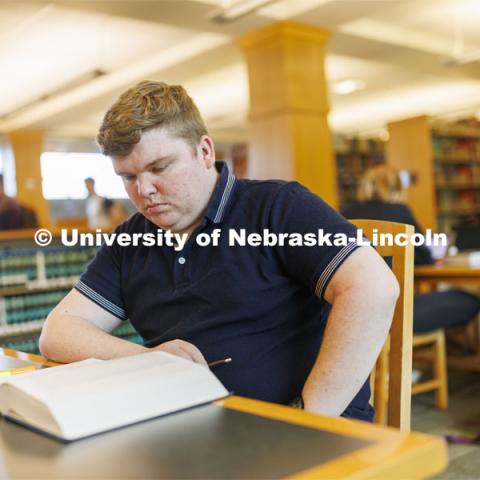 Students studying in the law library. Nebraska Law Photo shoot. March 21, 2022. Photo by Craig Chandler / University Communication.
