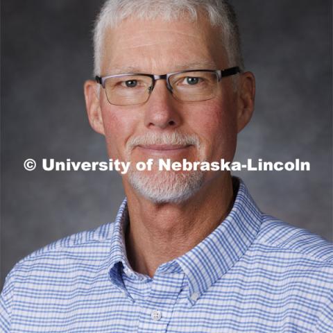 Studio portrait of Jay Jenkins, Engagement Zone Coordinator, Extension Educator. Portraits of Extension, IANR and CASNR educators. May 10, 2022. Photo by Craig Chandler / University Communication.