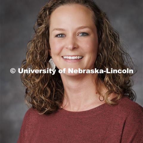 Studio portrait of Mariah Newmyer, Food, Nutrition Health Extension Educator. Portraits of Extension, IANR and CASNR educators. May 10, 2022. Photo by Craig Chandler / University Communication.