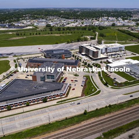 Aerial views of Nebraska Innovation Campus ( NIC ). May 27, 2022. Photo by Craig Chandler / University Communication.