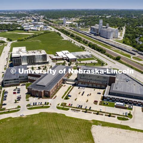 Aerial views of Nebraska Innovation Campus ( NIC ). May 27, 2022. Photo by Craig Chandler / University Communication.