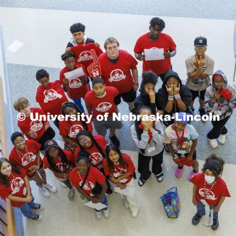 NCPA freshman and sophomore high school students on campus. June 8, 2022. Photo by Craig Chandler / University Communication.